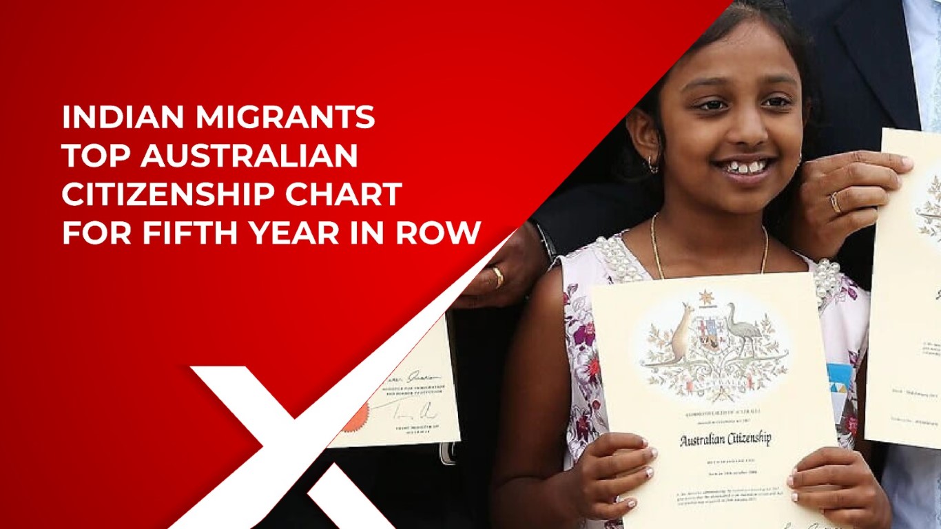Indian migrants top Australian citizenship chart for fifth year in row